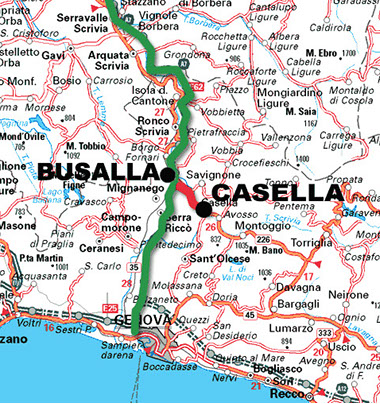 GenoaBike - Come raggiungere Casella