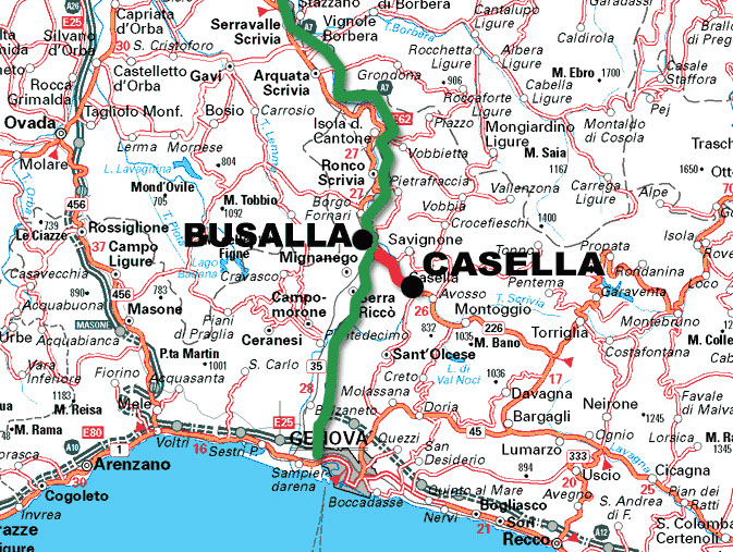 GenoaBike - Come raggiungere Casella